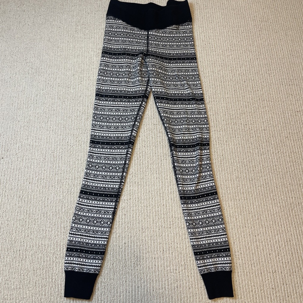 Aritzia TNA Womens Small Fair Isle Knit Pants Leggings